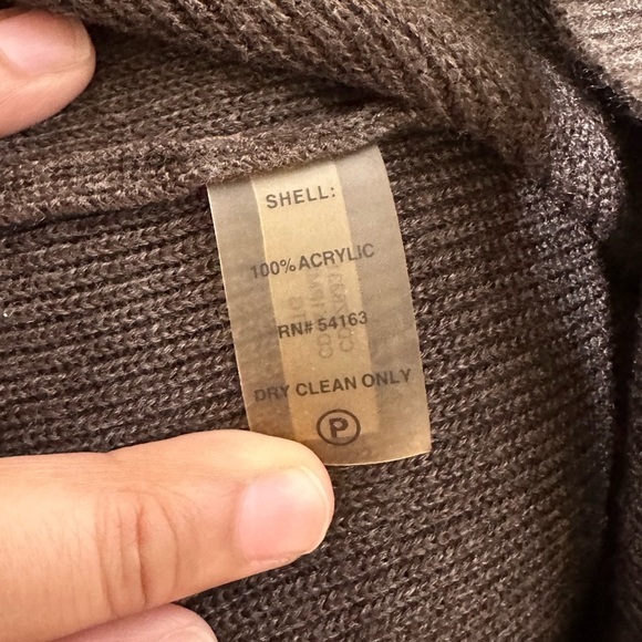 Calvin Klein Brown Zipper Neck Sweater Dress Size M - Picture 4 of 7